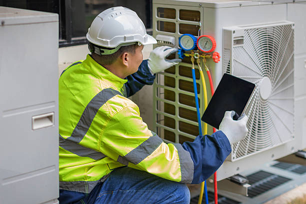 Professional Hvac Installation technician working in Old Fort, NC
